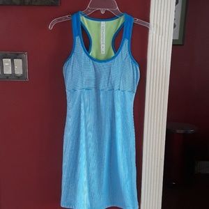 MSP Miraclesuit stripe racerback dress sz S